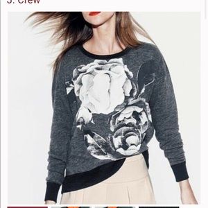 Jcrew floral sweatshirt